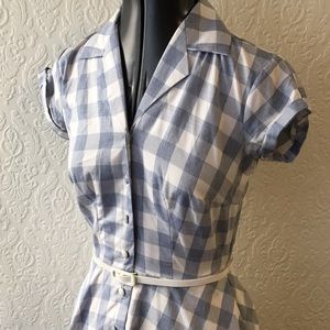 Plaid “Alexis” shirt dress with pockets!